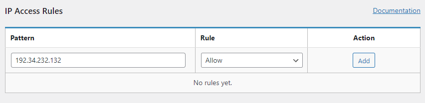 adding allow IPS for IP access rules in the limit login attempts reloaded plugin. 