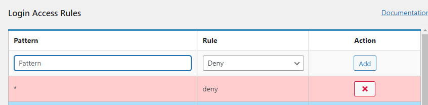 adding deny all rule for login access rules in the limit login attempts reloaded plugin. 