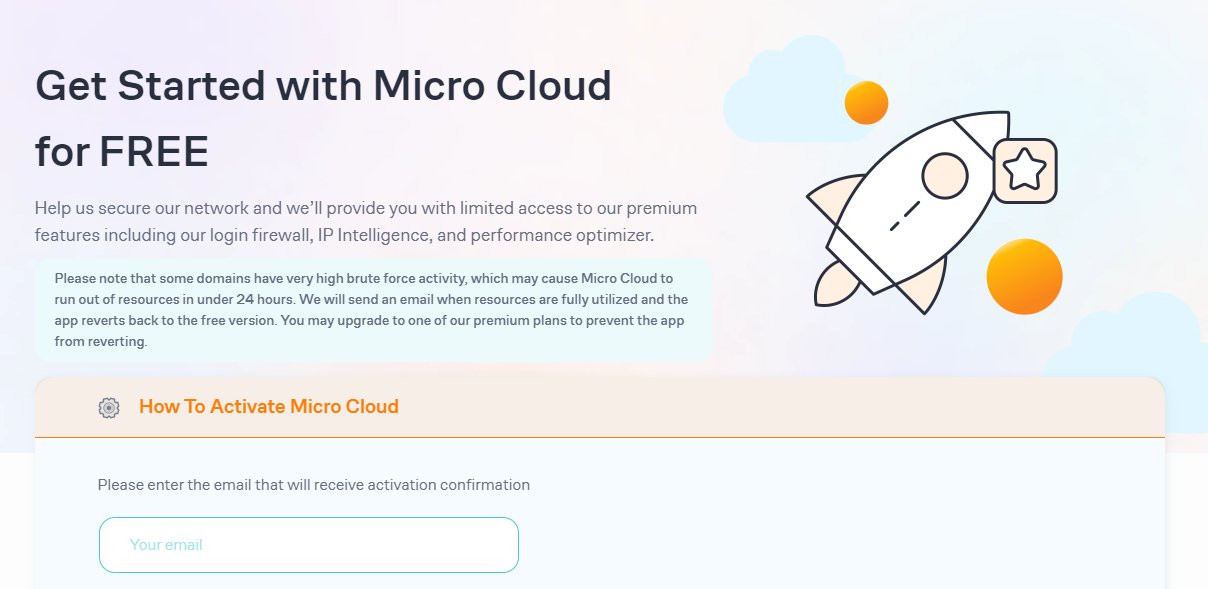 micro cloud plan for LLAR. 