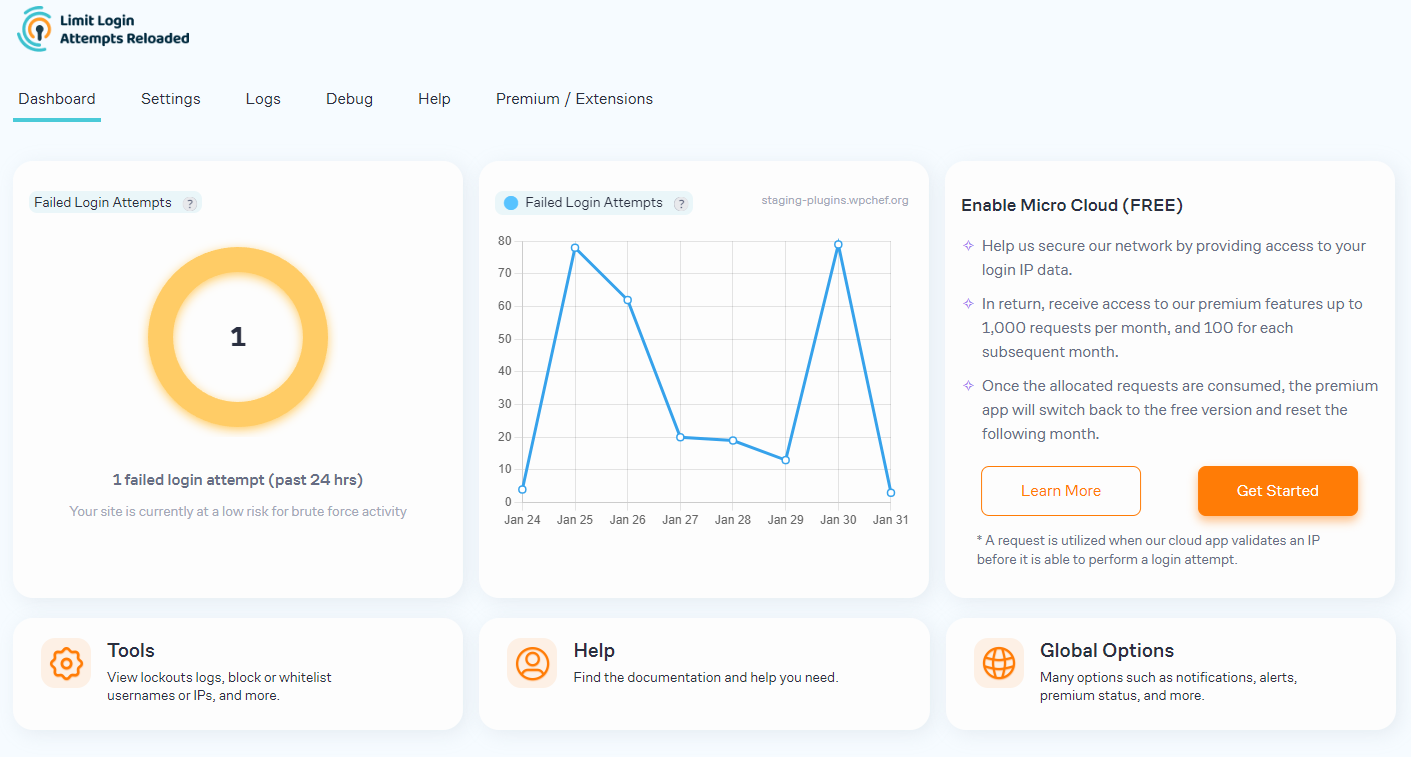 new limit login attempts reloaded plugin design for version 2.26.0